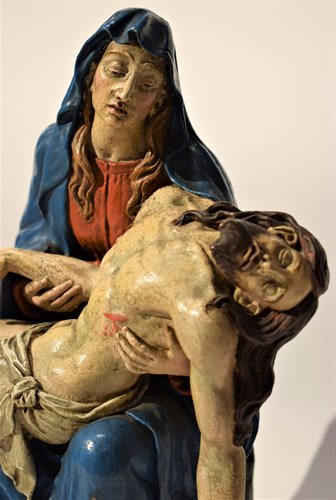 La "Pietà"  terracotta policroma